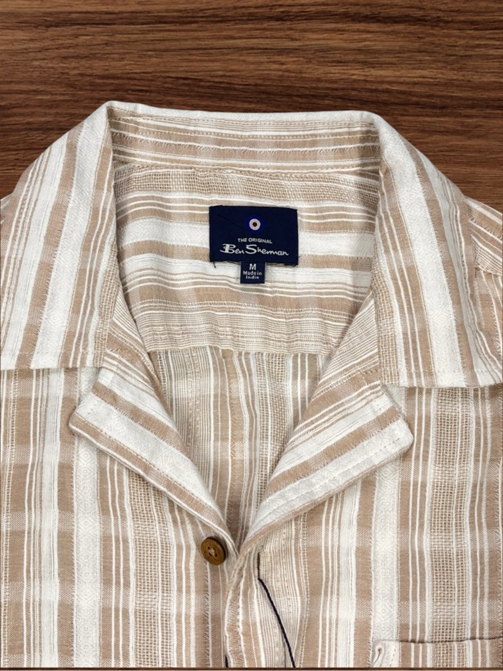 Ben Sherman Men’s S/S Casual Button Down Shirt. Size Medium - Picture 4 of 10